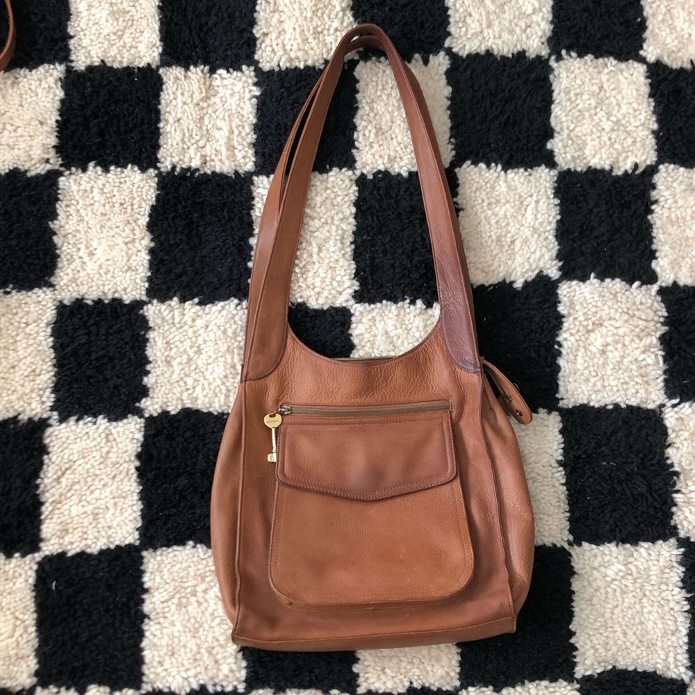 Fossil Leather Shoulder Bag